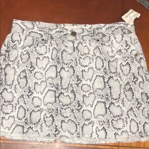The impeccable pig snake print mini skirt